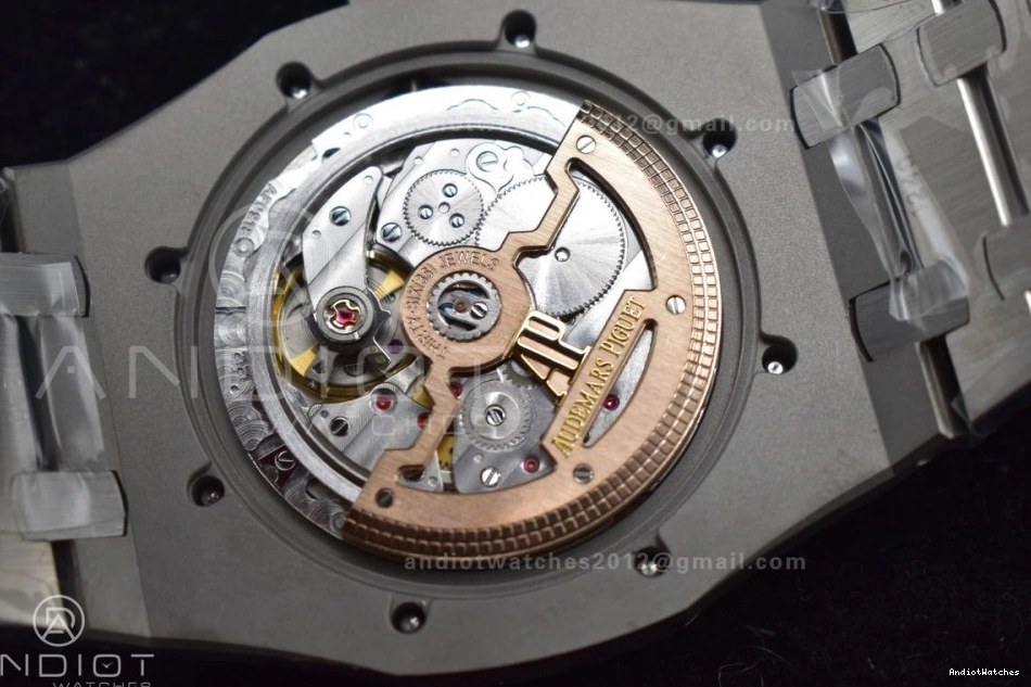 SS Textured Royal A Supportive on 39mm ZF Bracelet Oak SS 15202 1043 1:1 Edition Best Dial Blue 1218